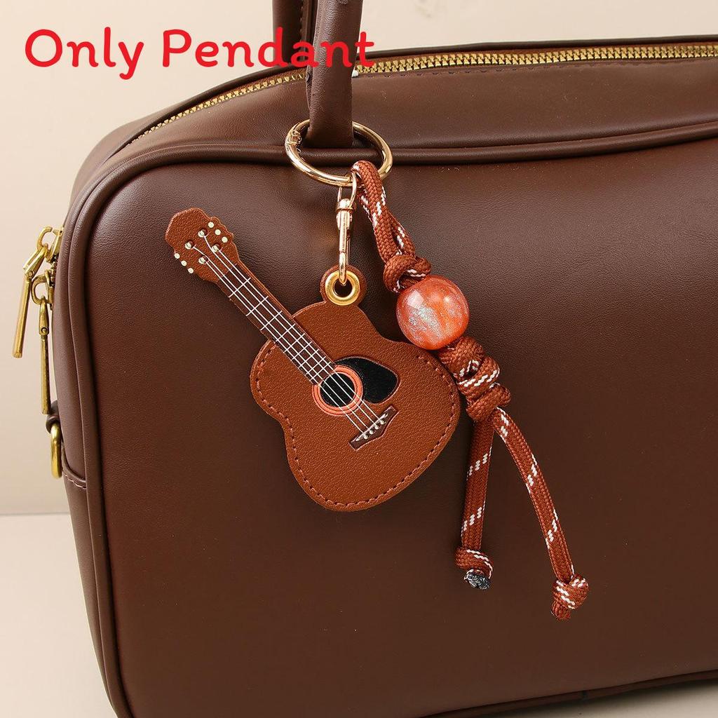 Kreativer PU-Gitarren-Schlüsselanhänger Taschenanhänger Handgefertigter Anhänger Für Modefans
