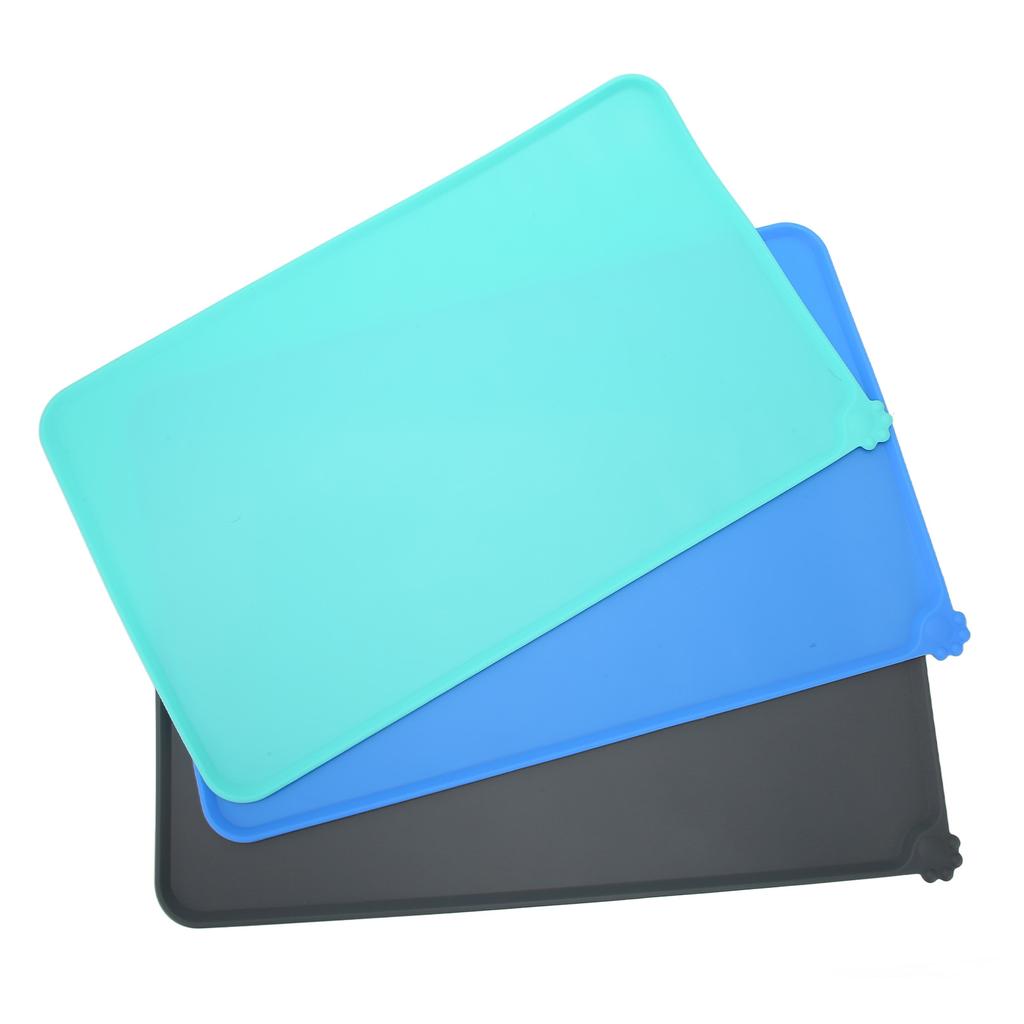 Silicone Pet Placemats Waterproof Slip Resistant Washable Pet Feeding Mat for Dogs Cats