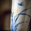 Jingdezhen Blue & White Orchid Ceramic Aroma Cup