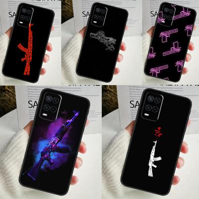 AK 47 Gun For OPPO A58 A78 A98 A15 A16 A17 A76 A96 A77 A52 A72 A5 A9 A79 A94 A74 A57S A53S A54S Case