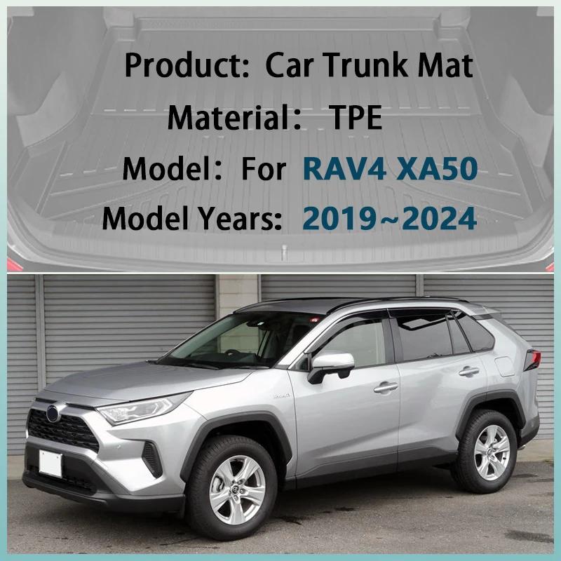 Car Trunk Mat For Toyota RAV4 XA50 MK5 Suzuki Across 2019~2024 TPE Material Waterproof Anti-dirty Liners Rubber Pads Accessories