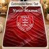 Flannel BlanketHull KR Custom Name Text Personalized Soft Warm Throw Blanket Home Decor Gift