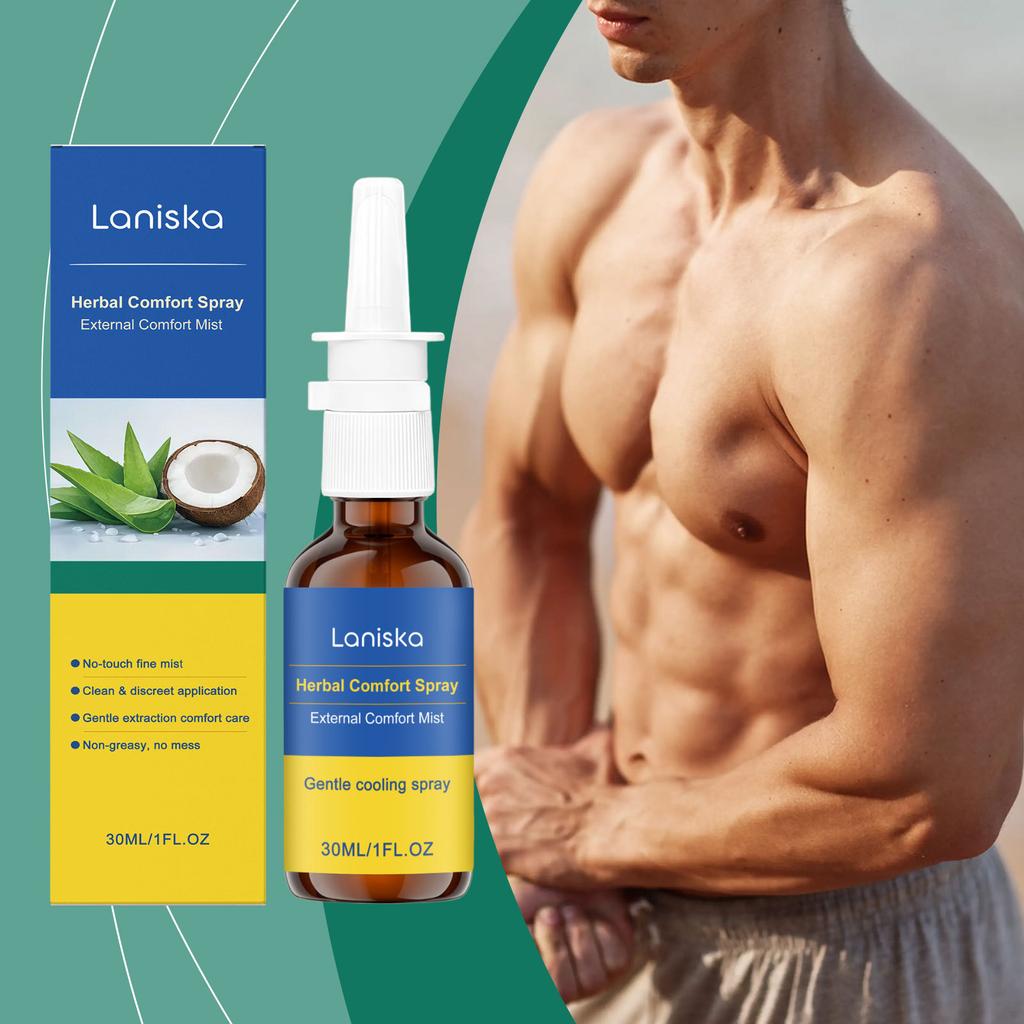 LANISKA Herbal Care Spray Refreshing Moisturizing for Post-Workout Dry Tight Skin Soothing Daily Hydration On-the-Go Portable