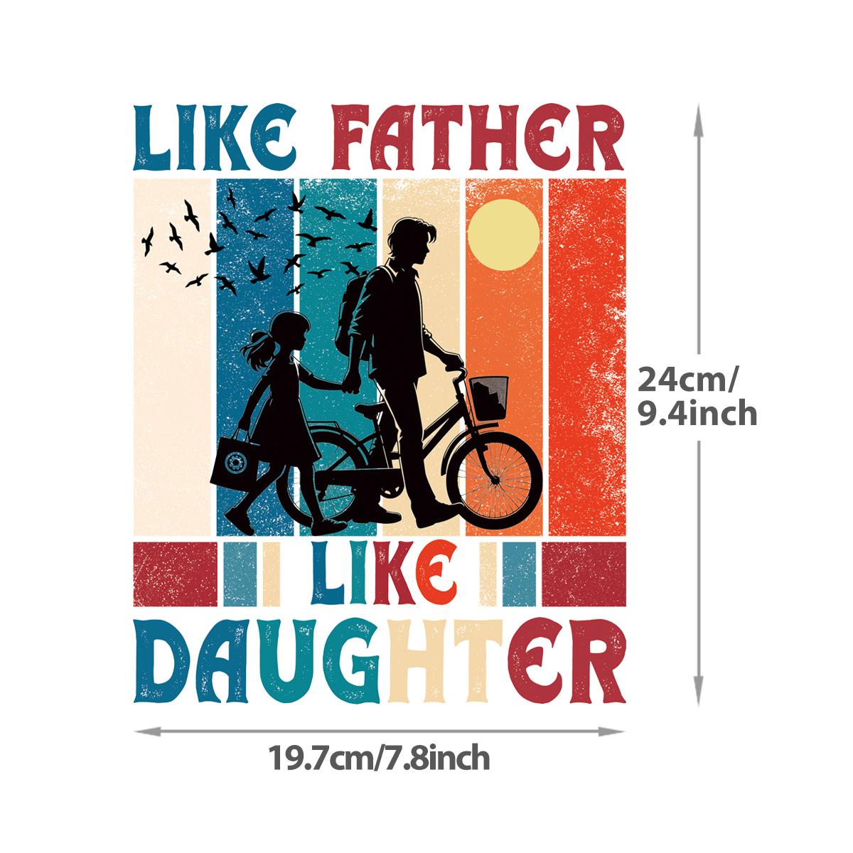 

Термоперенос винила Отец Дочь Parches Ropa Футболка Термопресс Аппликация Толстовки Одежда Наклейки Сделай Сам Термоклеящаяся Одежда