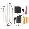 13Pcs Set Car Door Open Pry Tool with Long Reach Grabber Wedges Inflatable Shim Bag Auto Trim Removal Installer