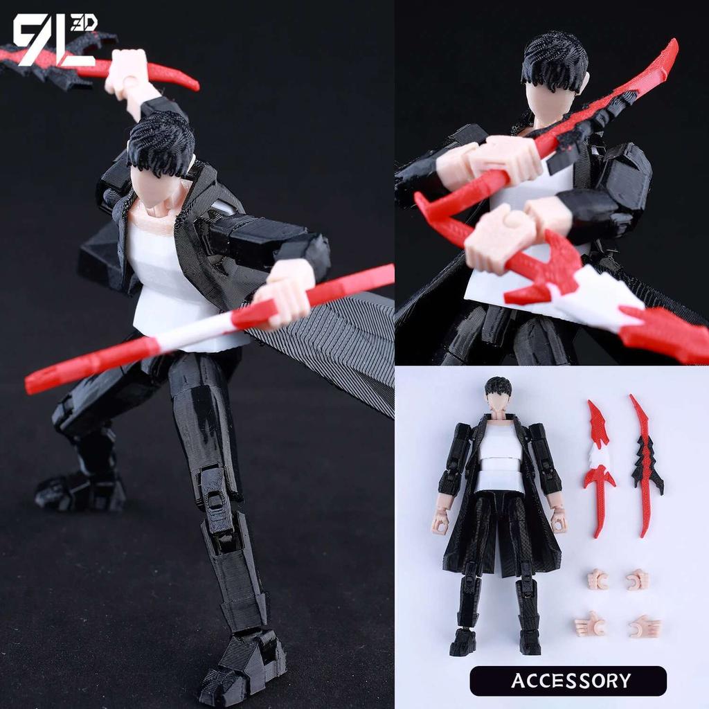 9L3 Figurka Mahoragi z Jujutsu Kaisen wydrukowana w 3D Dummy13 Lucky13 Wielostawowa Pozowalny Model Anime Kolekcjonerska Zabawka Prezent