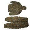 Outdoor Camouflage Suit Polyester Fiber Loose 3D Leafy Ghillie Suit for Bird Watching Hunting