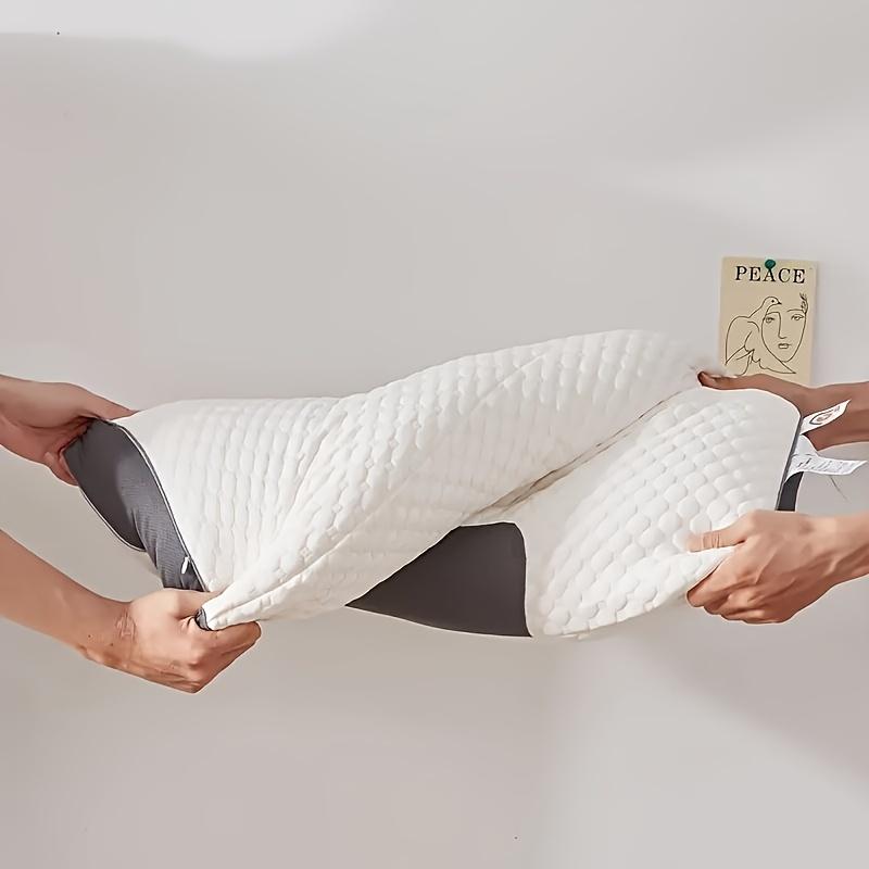 Washable Knitted Massage Pillow for Neck Support and Sleep Aid Ideal for Adults, Students, and Home Use