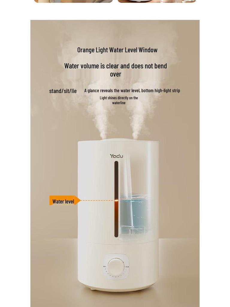 Yadu Small Desktop Air Humidifier - Large Mist Volume for Bedroom