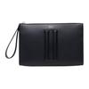 Logo Zip Closure Leather Clutch Men Clutch Dark-Blue 6310280