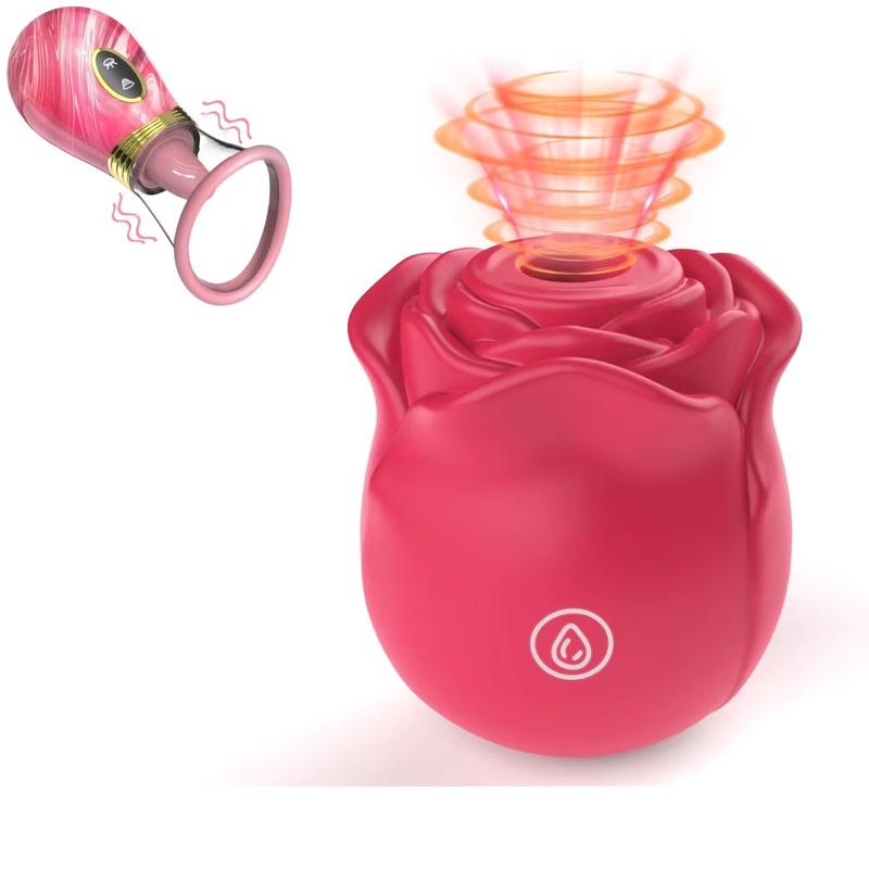 Powerful Vagina Sucking Vibrator Rose Toy for Women with Sucking Vibrating 20Modes Anal Sex Toy Clitoral GSpot Nipple Vibrator