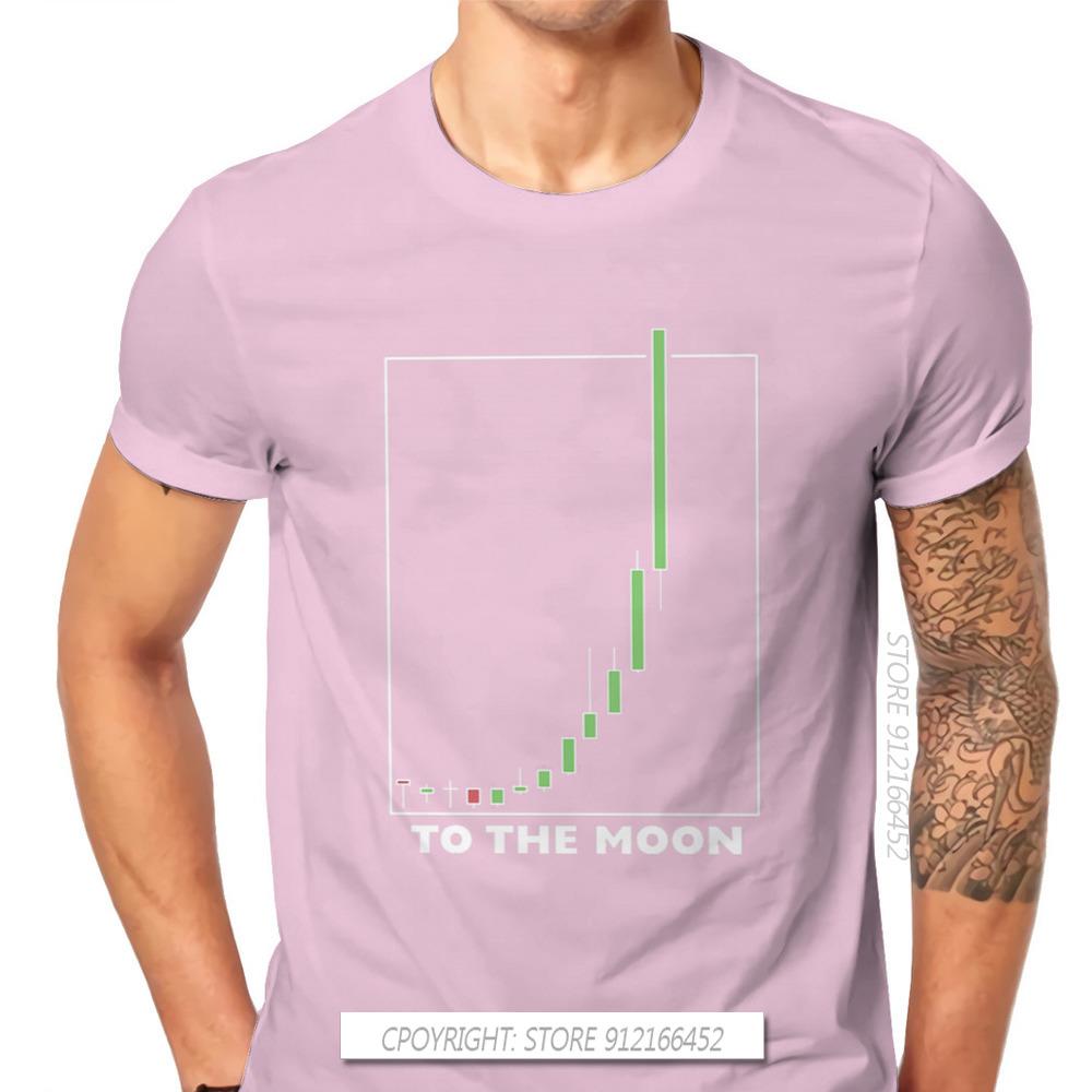 To The Moon Classic Wallstreetbets Stock Option Trading T Shirt Classic Graphic Big Size TShirt Big Sales Men