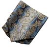 Hi-Tie Men Business Cravat Silk Ascot Scarves Paisley Tie Set for Men handkerchief Cufflinks Set