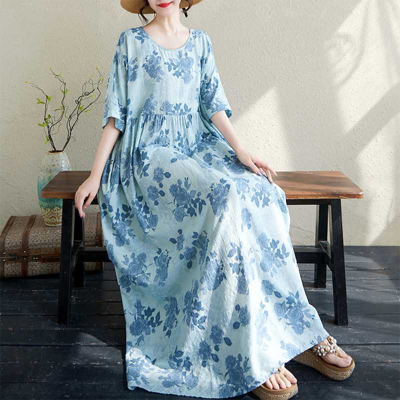 

Женское длинное платье Soft Touch Large size average size