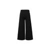 Adidas Mid-Waist Tie-Waist Wide Leg Track Pants Women Bottoms Black H57354