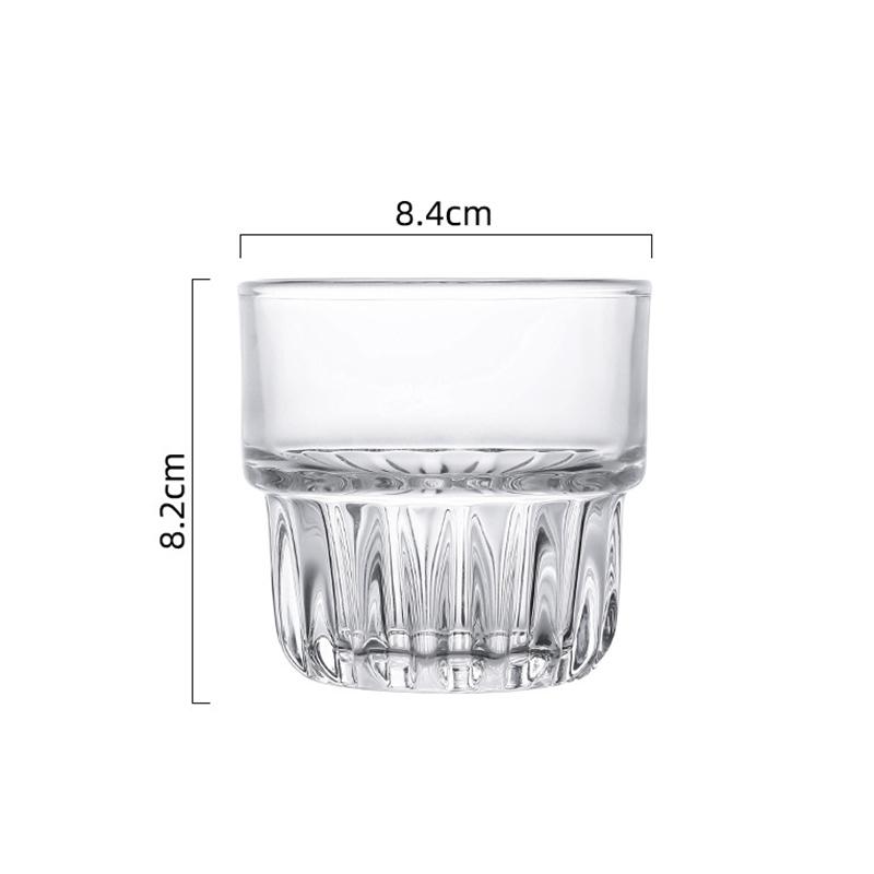 155ml/250ml/316ml Coffee Mug Heat-Resistant Glass Cups Transparent Tea Mug Water Cup for Drinking Milk Juice Tumblers Gift Glass