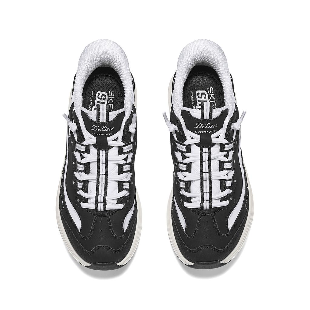 Skechers SPORT MENS Abrasion Resistant Low Top Casual Shoes Men's Black White 232642-BKW