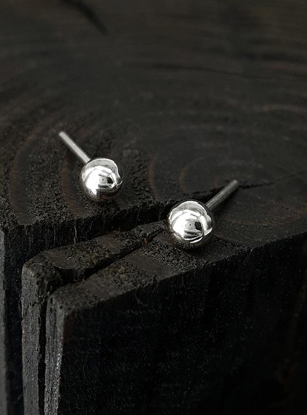 Sterlingworth Bb-S1 Silver Ball Earrings