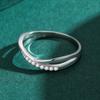 Tancise Classic 925 Sterling Silver  Zircon Ring Ladies Jewelry Wedding Promise Party Gift
