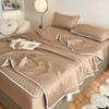 New Classic Solid Color Latex Fitted Sheet Summer Mat Summer Quilt Airable Cover Combination Kit