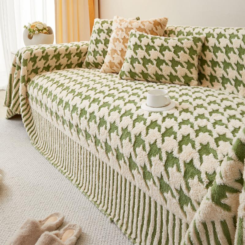Fresh Sofa Towel Light Luxury High-Grade Plush Full Covered Sets of Cover Blanket Sofa Cover Cloth