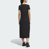 adidas SS25 Fashion Comfortable Soft Skin-Friendly Short Sleeve Dress Women Dresses Black JN0708