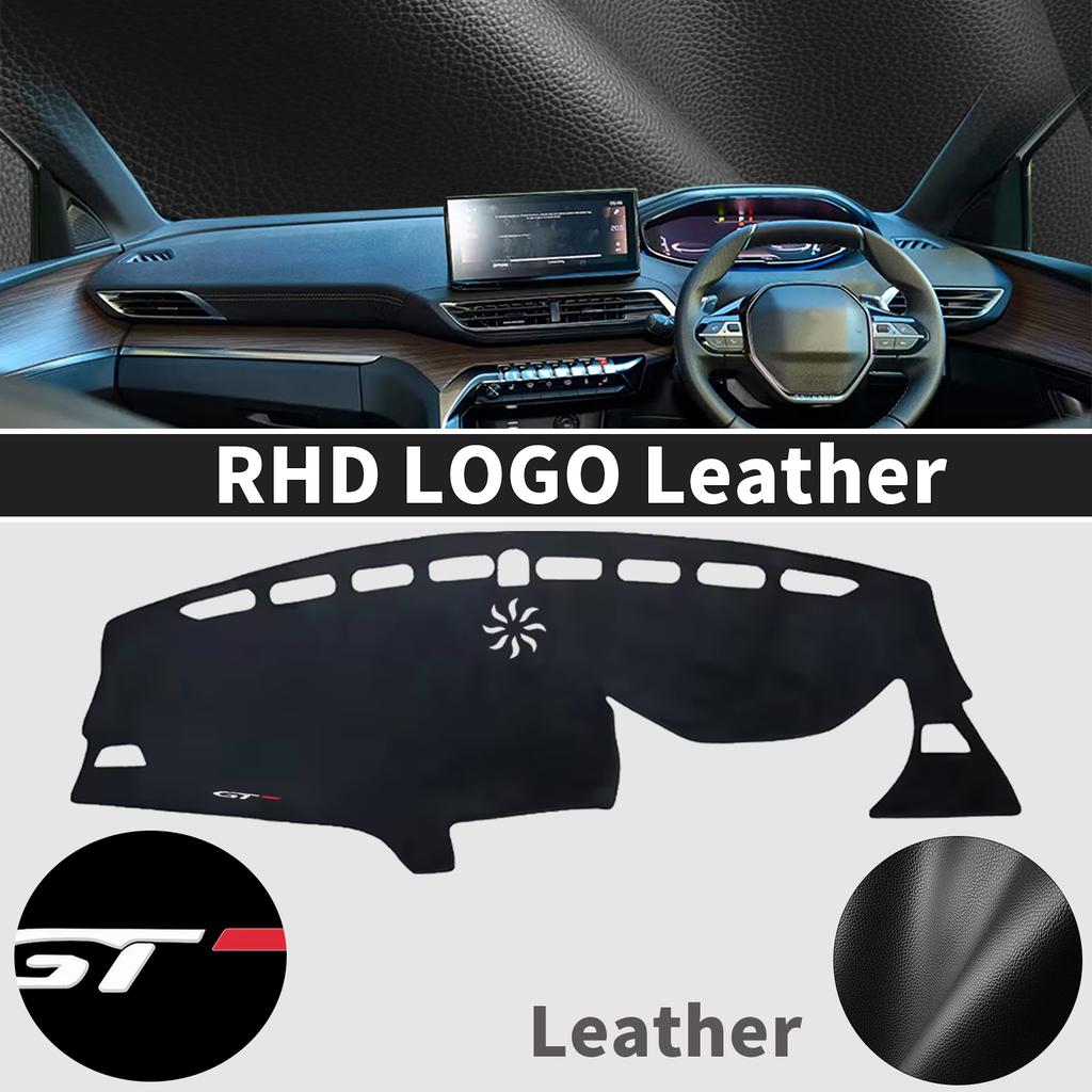 Fit for Peugeot 3008 5008 GT Hybrid -2016 Car Dashboard Cover Dashmat Non‑Slip Protective Dash Mat Pad Auto Accessories
