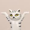 Earphone Stand Handmade Cute Dancing Cat Shape Penholder Doll Decoration for Desktop