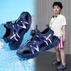 Kids Breathable Open-Toe Sandals Outdoor Play Lightweight Rubber Sole Sporty Closed-Toe Shoes Girls Boys