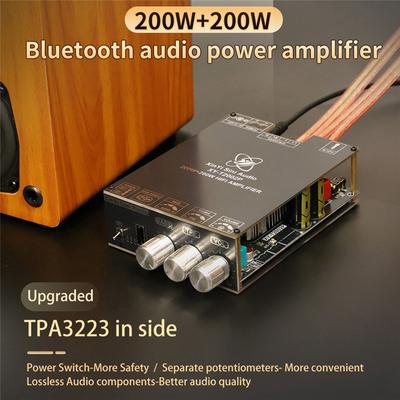 Upgraded Bluetootooth Audio Amplifier Board 200Wx2 High Power TPA3223 Sound Power Amplifier Module