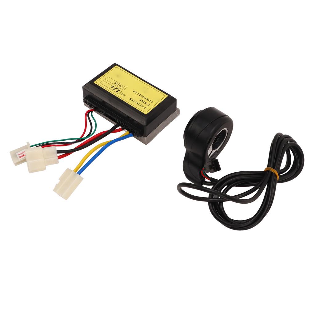 2PCS Set DC Motor Speed Controller and Thumb Throttle Motorcycle Scooter Tricycle Speed Controller