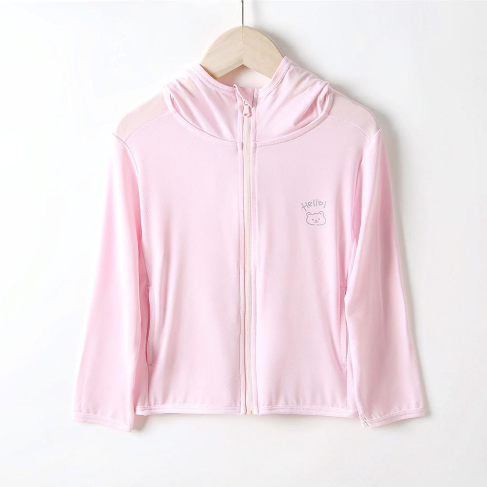 Kids UPF50+ Cartoon Ice Silk Sun Protection Jacket Lightweight Breathable UV Protection Summer Loose Fit Sunscreen Coat
