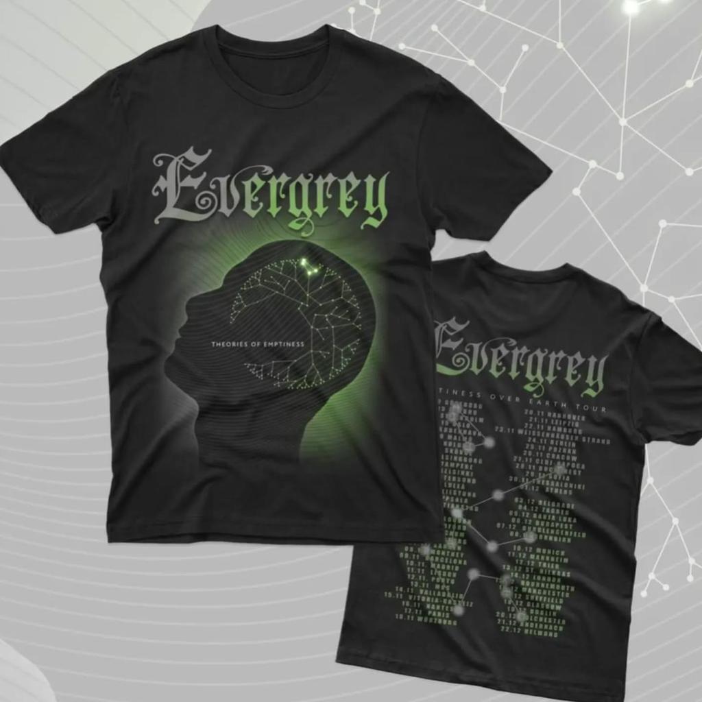 EVERGREY Band 2 Strany Teorie Prázdnoty Tričko S-5XL Černé Unisex EM1692