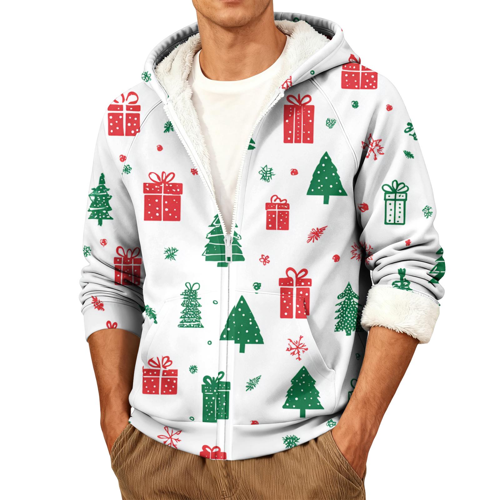 

Men s Casual Warm Hooded Jacket XL белый