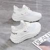 2024 Summer Breathable Mesh Casual Shoes Fashion Women Wedge Platform Comfortable Soft Sole Sports White Shoes Zapatillas Mujer