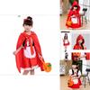 Rotkäppchen Prinzessinnenkleid Halloween Märchenkostüm für Kinder