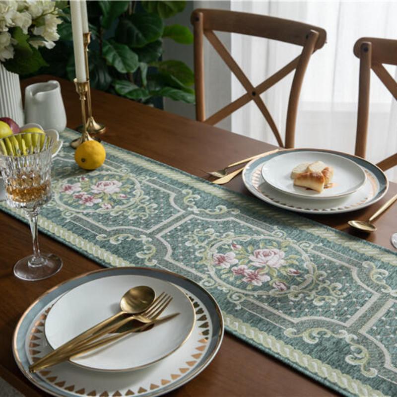 Steagul de masă modern minimalist și ciucuri de Crăciun Față de masă din poliester Steagul de masă proaspăt