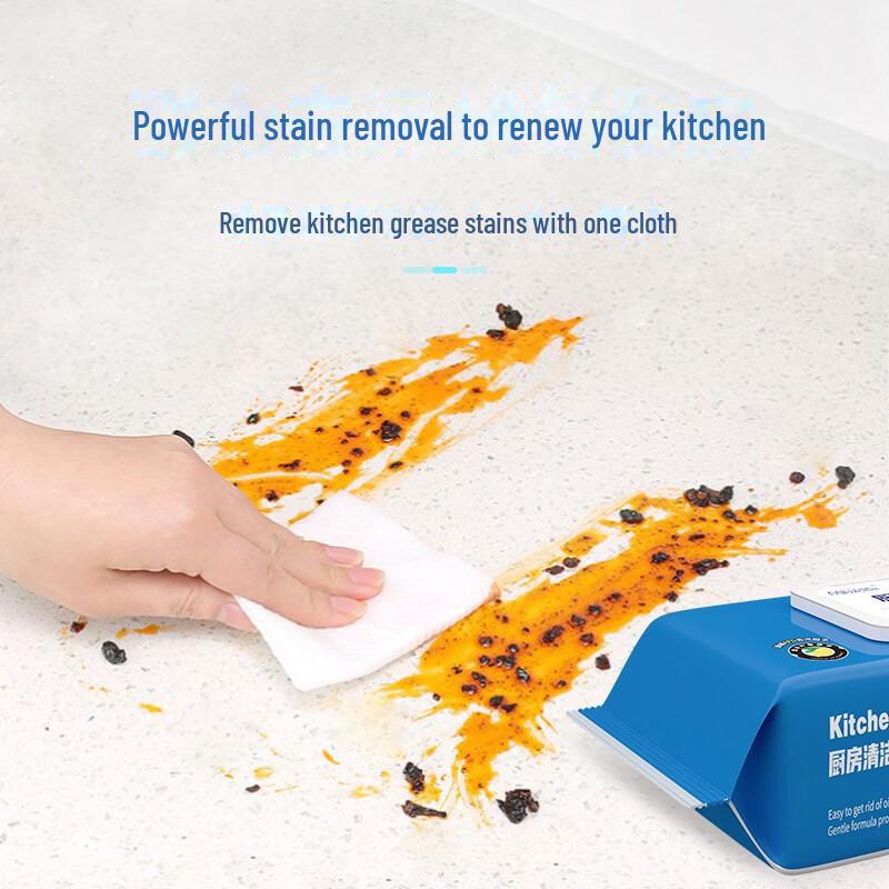 Thickened Kitchen Wet Wipes for Oil and Dirt Removal – Strong Cleaning for Range Hoods