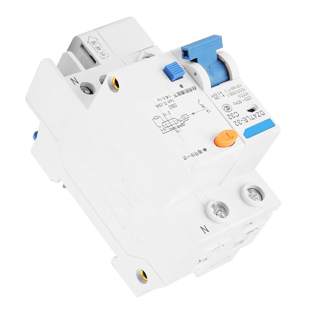 DZ47LE‑32 1p N C32 RCCB Residual Current Circuit Breaker 30mA 230V