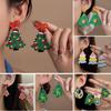 Exaggerated Snowflake Earrings: Creative Acrylic Christmas Design for Women
