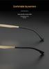 JanaM Square Frame Myopia Glasses: Trendy Metal Optical Eyewear for Men & Women, Slim Steel Design for Larger Faces