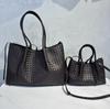 20256 New leather women's bags, handwoven bags, totes, mother and child bags, vegetable baskets, portable shoulder bags, cross-border batches