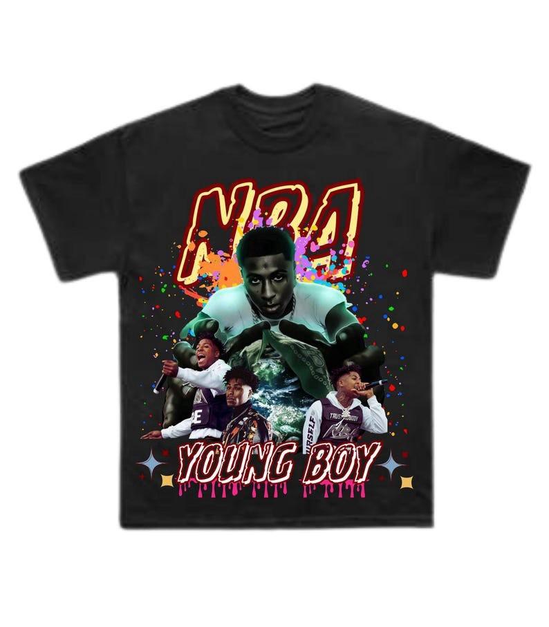 Футболка с мерчем тура NBA Youngboy Новая S-5XL 2025 Унисекс Футболка L