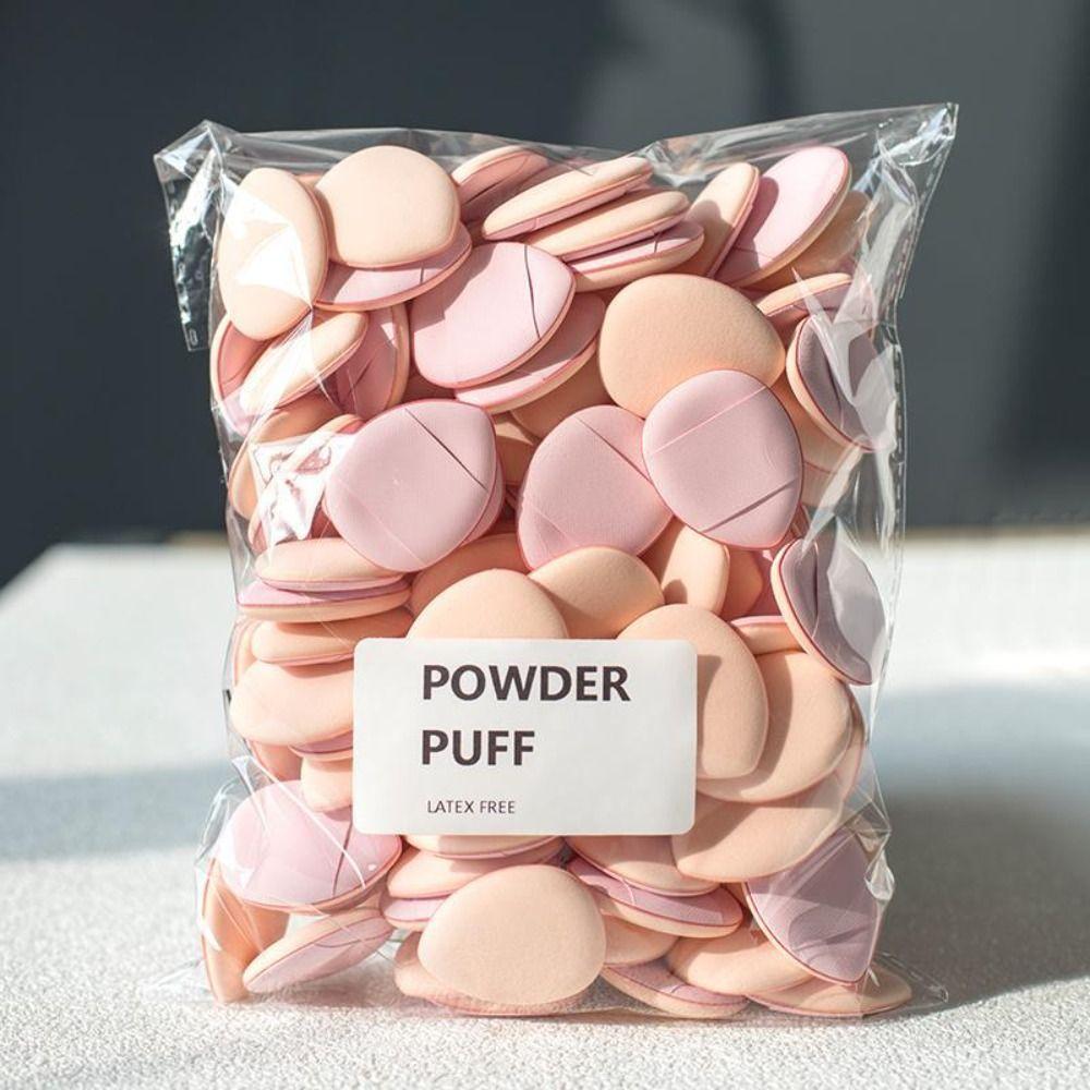 30pcs Dry and Wet Powder Puff Washable Finger Puff Random Makeup Puff  Travel-Friendly