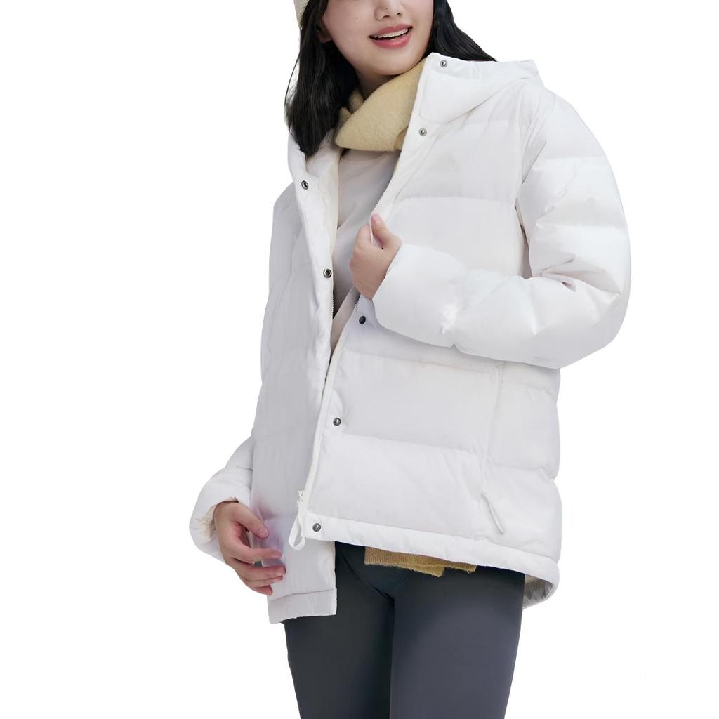 Adidas Helionic Hooded Solid Color Warm Down Jacket Women Jacket White KG3149