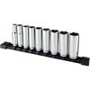 Workpro Deep Socket Set 9.5mm 8-21mm 9 Pieces with Holder Automotive Repair Tools
