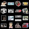 10/50Pcs Initial D Stickers Graffiti Stickers for DIY Luggage Laptop Skateboard Motorcycle Bicycle Stickers