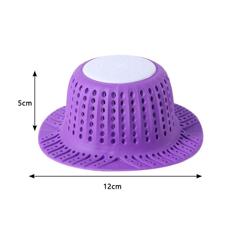 Silicone Floor Drain Hair Catcher Washbasin Bathtub Sink Filter Drain Anti Clogging Hair Blocker Bathroom Kitchen Sink Strainer