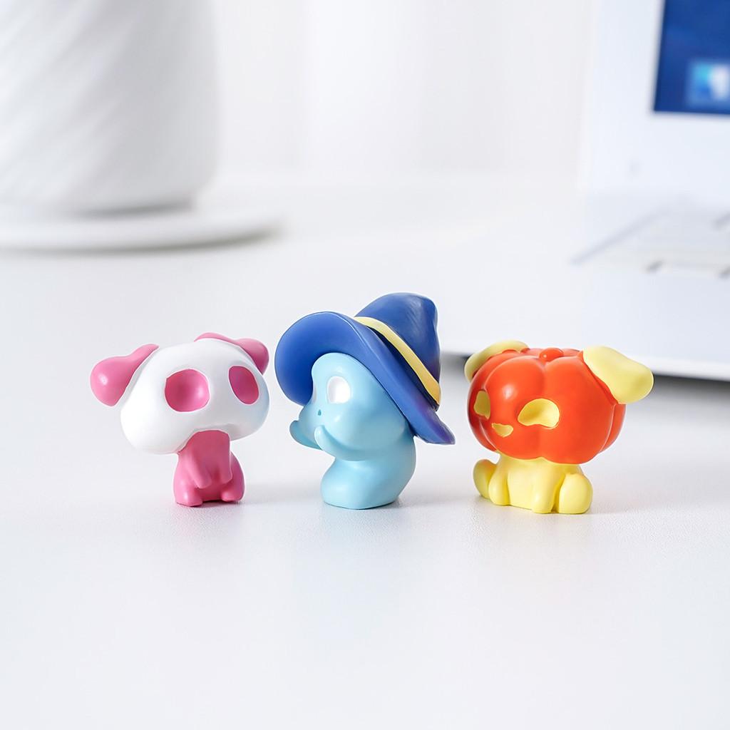 Halloween Resin Fairy Figurines Set Diy Mini Ornaments Blind Box Accessories Fun