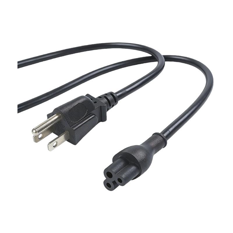 C6 Plum Blossom 1.5m 10A US Standard AC Power Cord for Laptop/Monitor